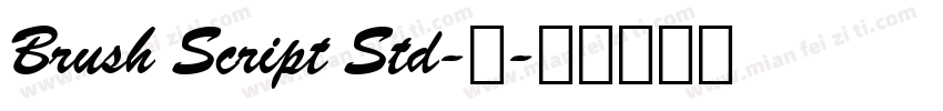 Brush Script Std-中字体转换